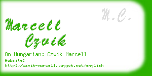 marcell czvik business card